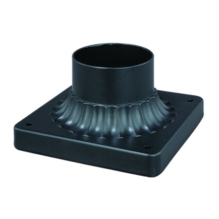 Vaxcel 5.75 in. Oil Rubbed Bronze Pier Mount Adapter for Post Lamp Light T0019